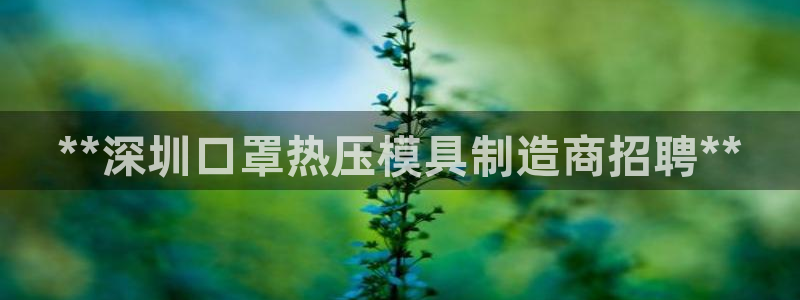 emc平台：**深圳口罩热压模具制造商招聘**