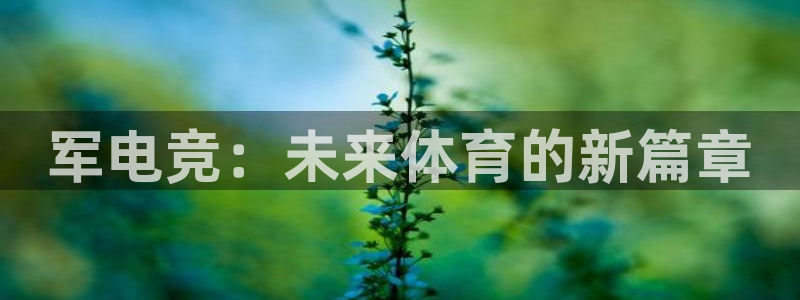 小艾电竞官网：军电竞：未来体育的新篇章
